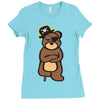 pirate bear Ladies Fitted T-Shirt