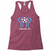 argentina 78 world cup 1978 retro football Racerback Tank