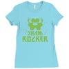 sham rocker shamrock Ladies Fitted T-Shirt