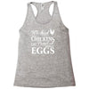 wicked chickens lay deviled eggs Racerback Tank