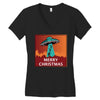 i want to believe santa parody Women's V-Neck T-Shirt