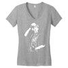 marilyn manson salute Women's V-Neck T-Shirt