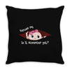 November Peeking Out Baby Girl Throw Pillow