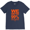 we are the 99% t shirt occupy wall street anti corporate greed black V-Neck Tee