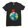 Snoopy Fishing Ladies Fitted T-Shirt