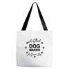 a good dog makes a great life Tote Bags