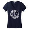 bitcoin Women's V-Neck T-Shirt
