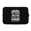 Dear Dad Thanks for Being My Dad Laptop sleeve