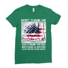 Veteran Don't Thank Me Thank My Brothers &amp; Sister Ladies Fitted T-Shirt
