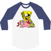 zombie spongebob 3/4 Sleeve Shirt