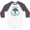 crazy penguin lady 3/4 Sleeve Shirt