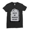 delete my browser history Ladies Fitted T-Shirt