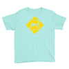 tractor crossing farmer's road warning sign Youth Tee