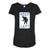 keep left shark Maternity Scoop Neck T-shirt