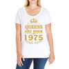 queens are born in 1975 Ladies Curvy T-Shirt