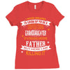 Super Cool Granddaughter Of A Freaking Awesome Father Ladies Fitted T-Shirt