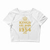 kings are born in 1954 Crop Top