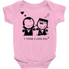 i love you Baby Bodysuit
