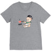 Cute Baby Painter's Dad Love V-Neck Tee