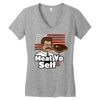 meat yo self! Women's V-Neck T-Shirt