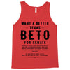 want a better texas black Tank Top