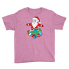 santa with piles of christmas Youth Tee