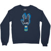 llap foam finger Crewneck Sweatshirt