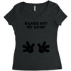 Hands off my Bump Women's Triblend Scoop T-shirt