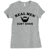 real men Ladies Fitted T-Shirt