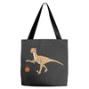T-Rex Basketball Tote Bags