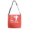 eat sleep mine funny Adjustable Strap Totes