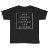 50 % unicorn (White) Toddler T-shirt