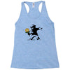 banksy flower Racerback Tank