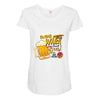 save water drink beer Maternity Scoop Neck T-shirt