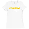 away days Ladies Fitted T-Shirt