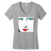 monalisa pop art Women's V-Neck T-Shirt