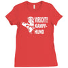 vorsicht kampfhund  funny Ladies Fitted T-Shirt