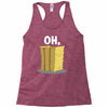 oh hay oh hey girl boy funny pun Racerback Tank
