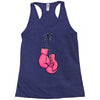 boxing gloves breast cancer Racerback Tank