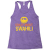crazy about swahili Racerback Tank