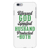 blessed god by spoiled by my husband protected by both iPhone 6 Plus/6s Plus Case