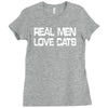 real men love cats Ladies Fitted T-Shirt
