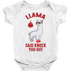 boxing llama Baby Bodysuit