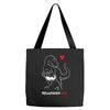 pregnant rex white and red color Tote Bags