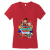 paw patrol birthday boy auntie Women's V-Neck T-Shirt