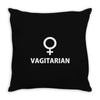 vagitarian sex hetero bucks night vegetarian male female costume Throw Pillow