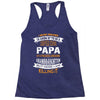 Super Cool Papa Of A Freaking Awesome Granddaughter Racerback Tank
