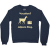 vacation, alpaca bag Crewneck Sweatshirt