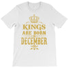 kings are born in december T-Shirt