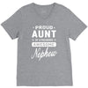 proud aunt of a freaking awesome nephew V-Neck Tee